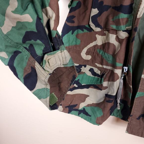 Army Surplus Cold Weather Field Full Zip Coat in Camo Size L - Picture 5 of 12